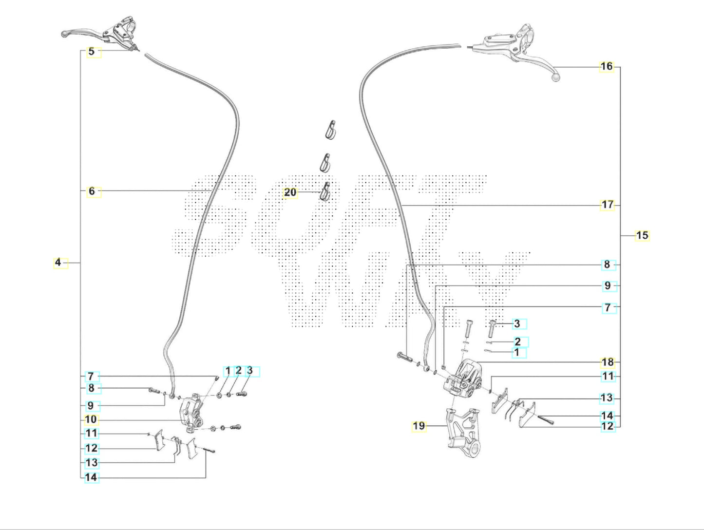 SWM BINSEN Bremsanlage Ersatzteile