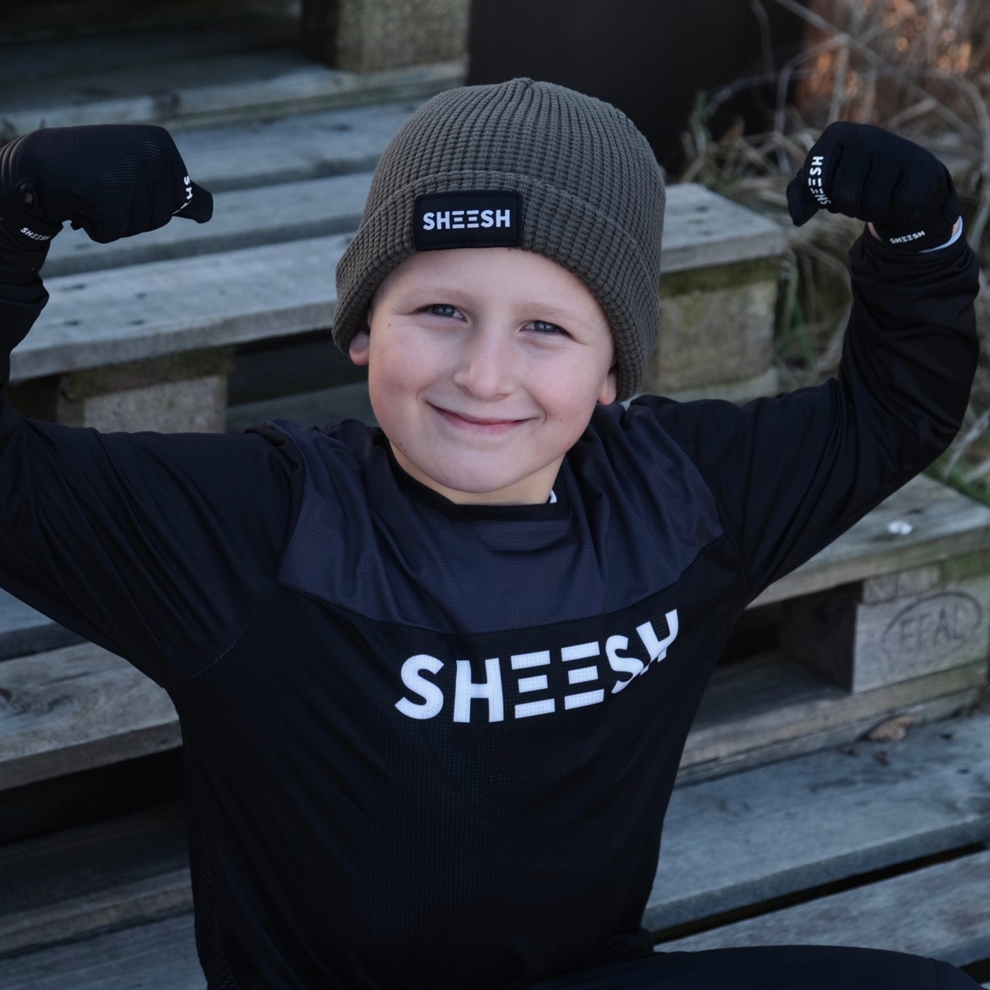 SHEESH KIDS 80's Partylaps Jersey Blackbeauty