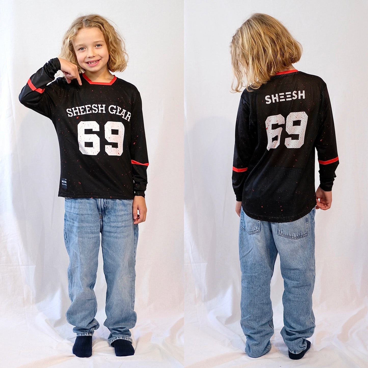 SHEESH KIDS 69er Partylaps Jersey CherryFlare