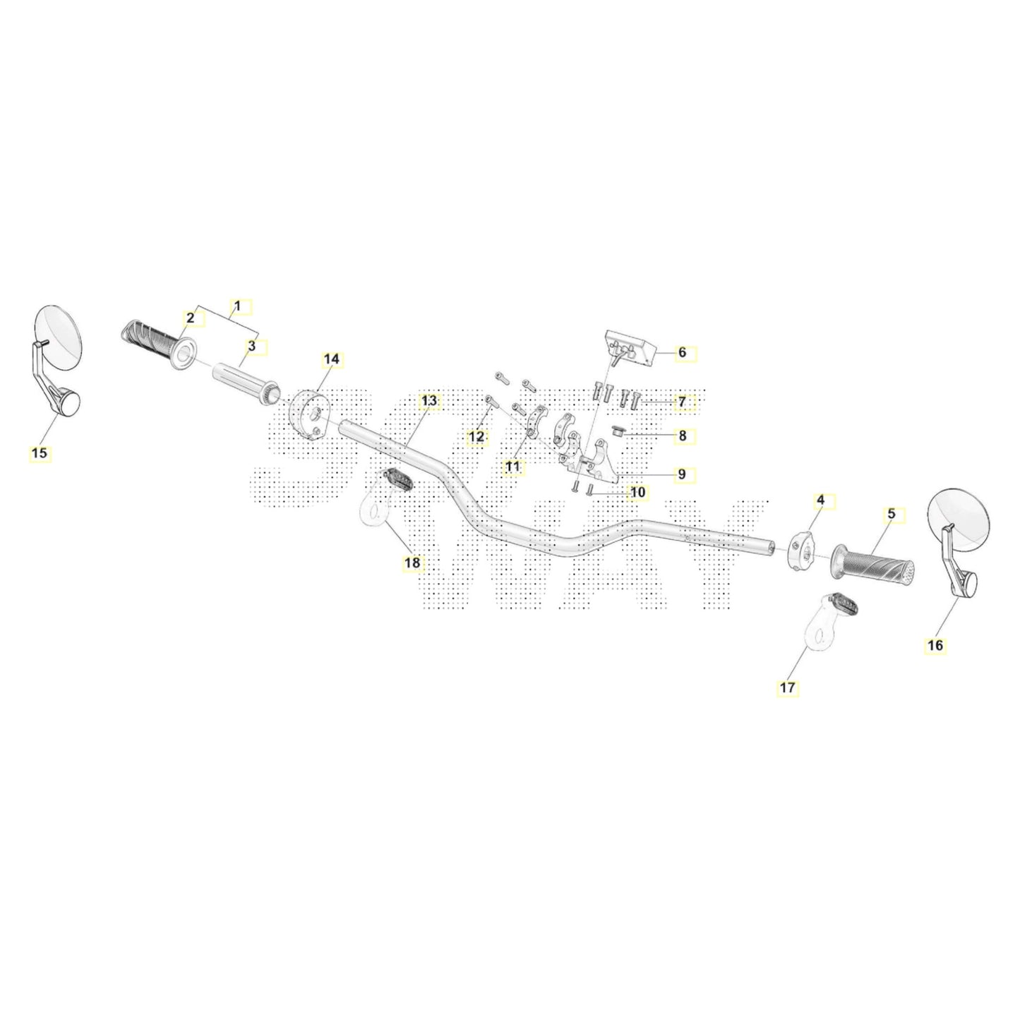 SWM BINSEN Lenker Ersatzteile