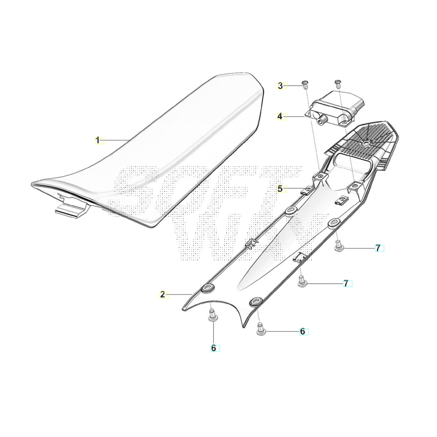 SWM BINSEN Sitzbank Ersatzteile
