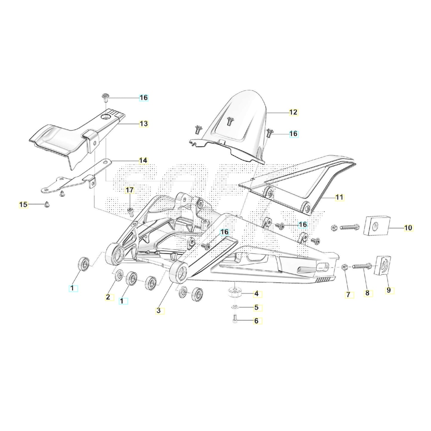 SWM BINSEN Schwinge Ersatzteile