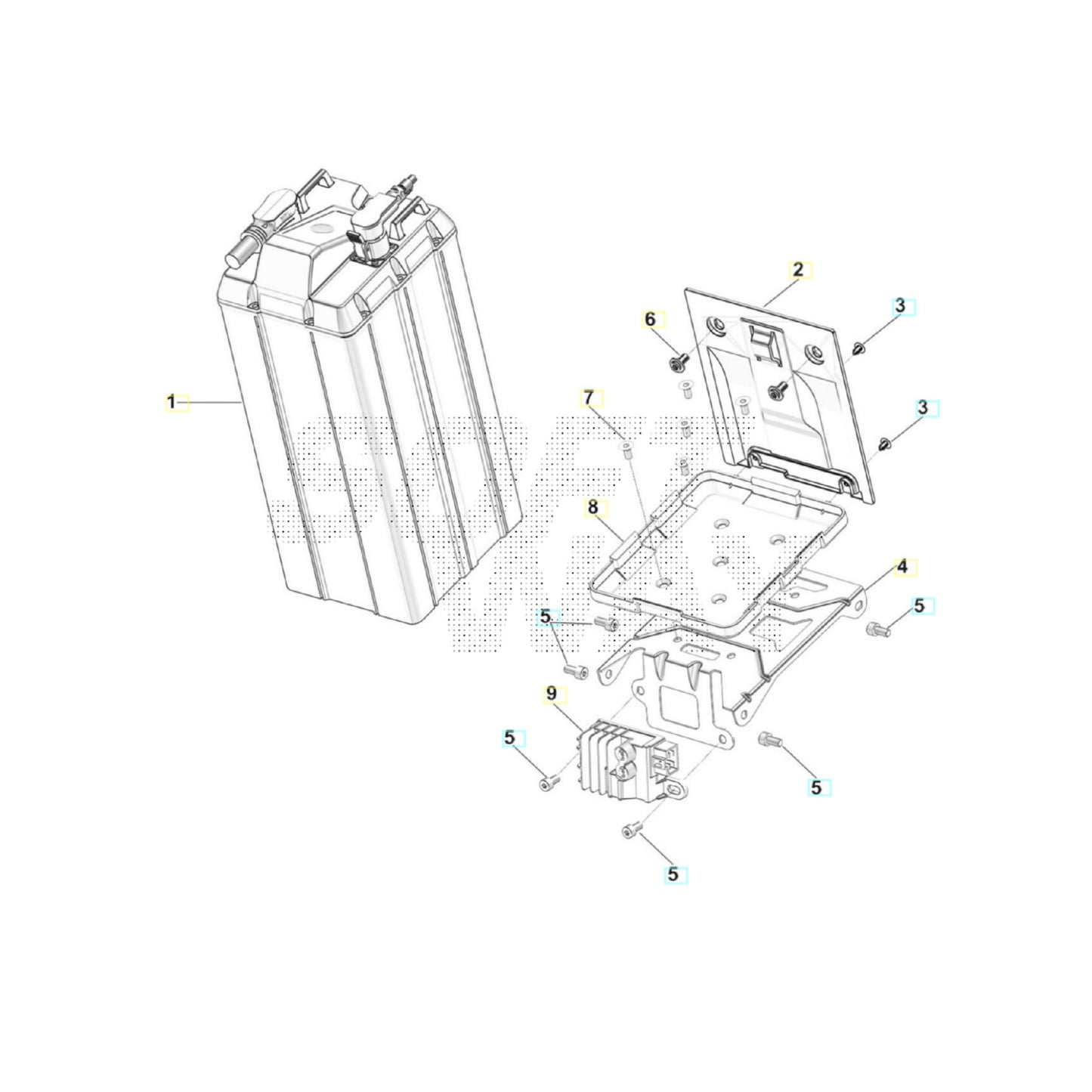SWM BINSEN Batteriehalter Ersatzteile