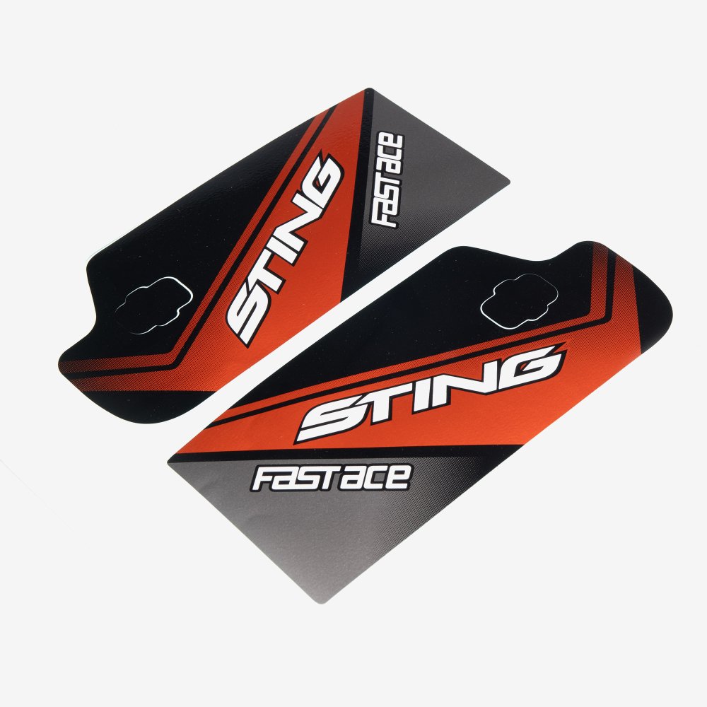 FastAce Front Fork Stickers Orange 2