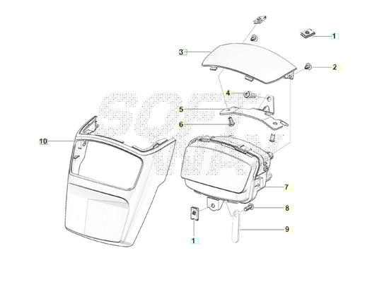 SWM BINSEN Scheinwerfer Ersatzteile