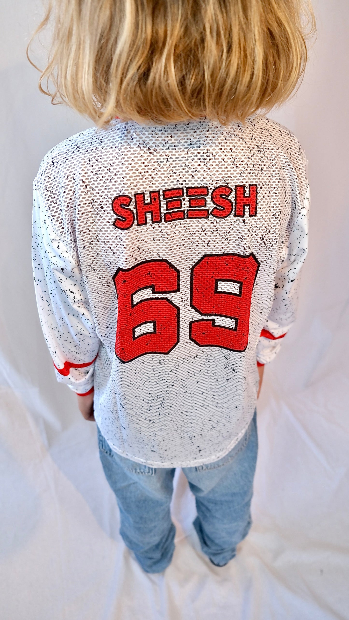 SHEESH KIDS 69er Partylaps Jersey BloodWhite