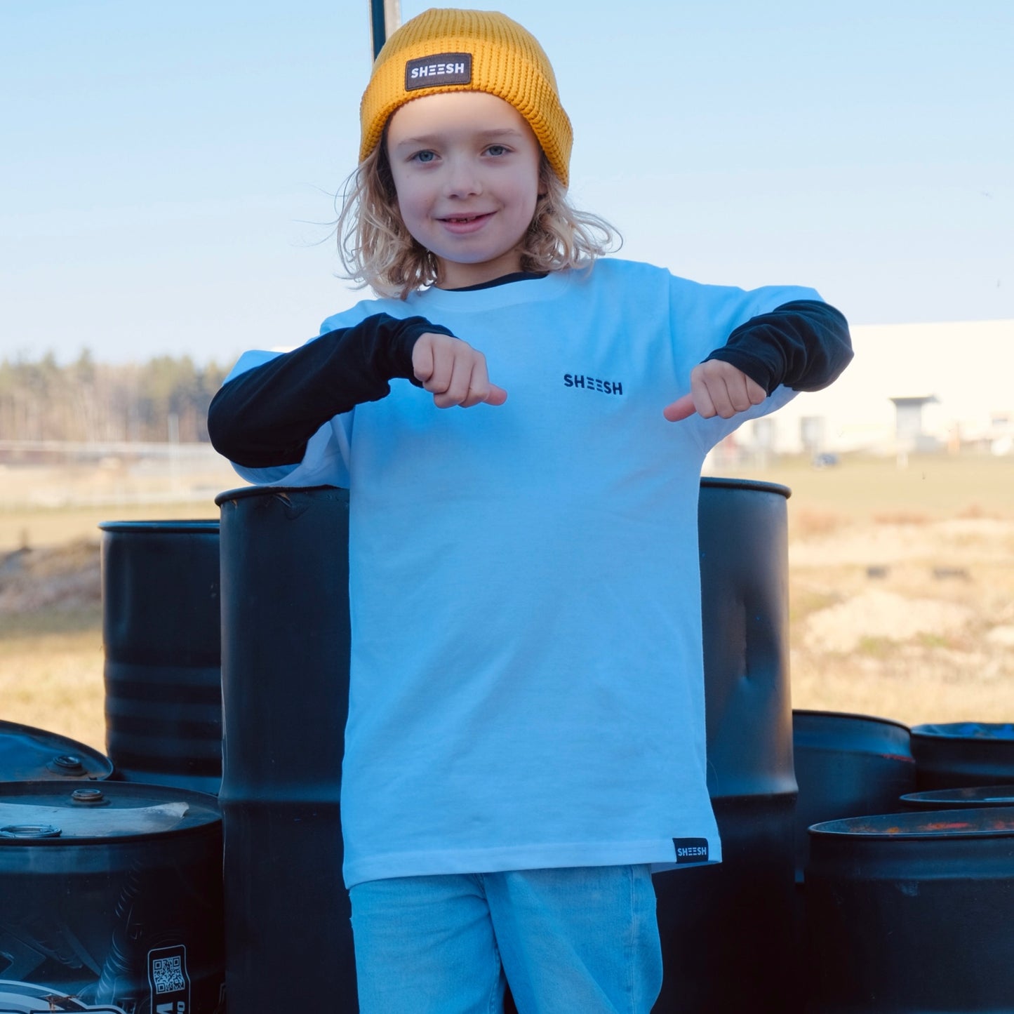 SHEESH KIDS T-Shirt Limited Edition Powderwhite