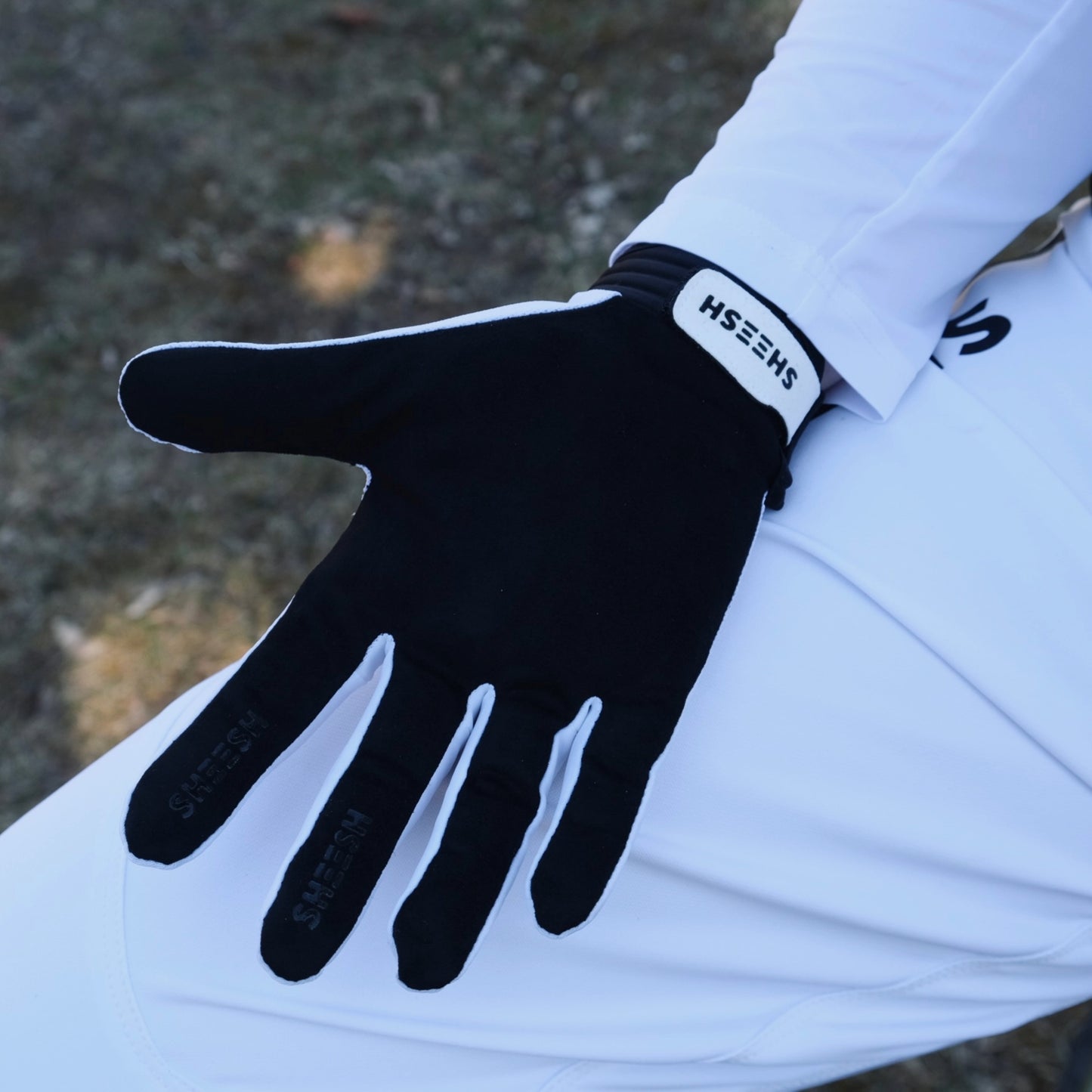 SHEESH 80's Partylaps Gloves Powderwhite