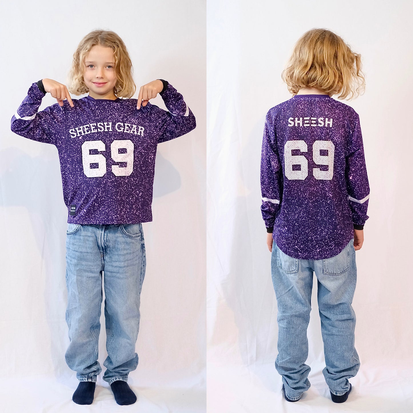 SHEESH KIDS 69er Partylaps Jersey PurpleHaze