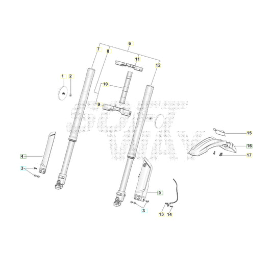 SWM BINSEN FEDERUNG VORNE Ersatzteile