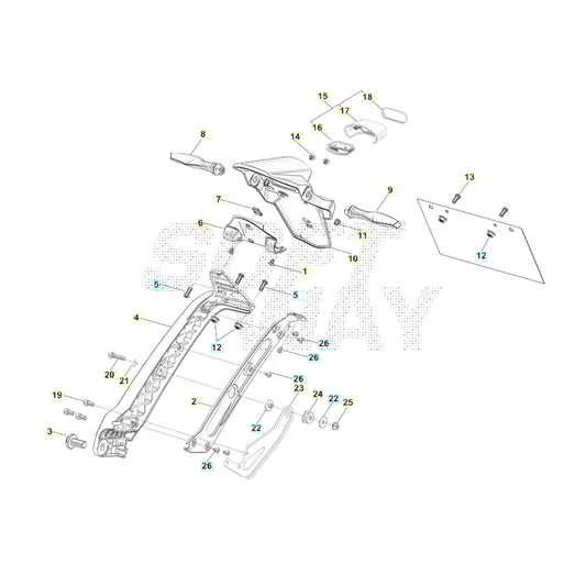 SWM BINSEN Kotflügel Hinten Ersatzteile