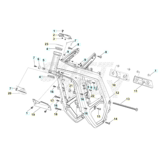 SWM BINSEN Rahmen Vorne Ersatzteile