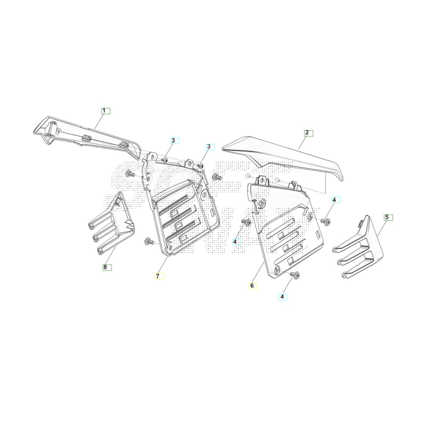 SWM BINSEN Seitenteile Links und Rechts Ersatzteile